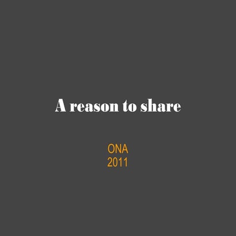 A Reason to Share