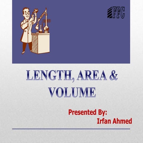 Area &amp; volume