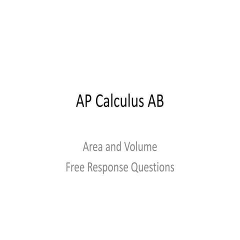 Areavolumeproblemset | PPTX