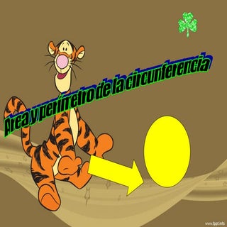 Area y perimetro de la circunferancia