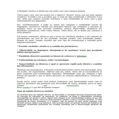 A redação de textos técnico científicos | PDF