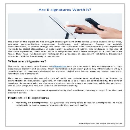 Are E-signatures Worth it?