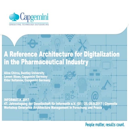 A Reference Architecture for Digitalization in the Pharmaceutical Industry