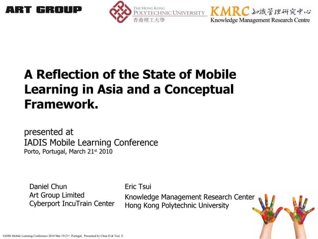 A Reflection of Mobile Learning In Asia and a Conceptual Framework