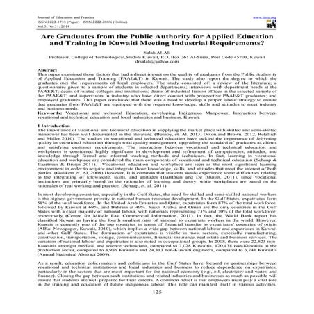 Are graduates from the public authority for applied education and training in...