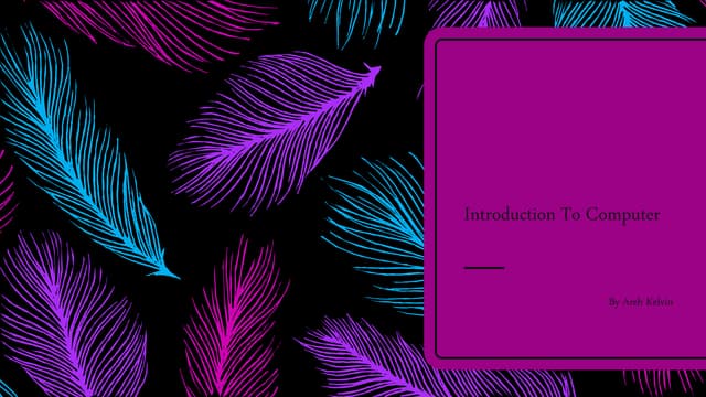 introduction to computer