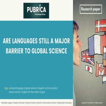 Are languages still a major barrier to global science: Scientific paper ...