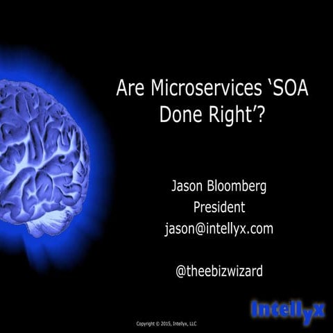 Are microservices 'soa done right'?