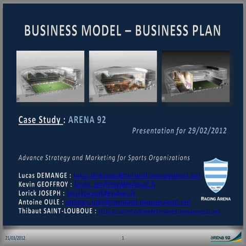 Arena 92 Business Model - RBV Model