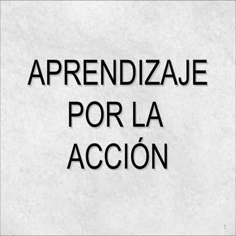 Arendizaje por la acción 