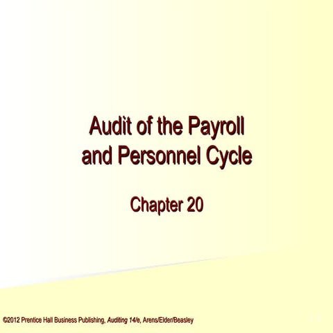 Audit of the Payroll and Personnel Cycle _ Accounting & Audting