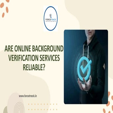 Are Online Background Verification Services Reliable? | PDF