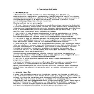 A república de platão   resumo