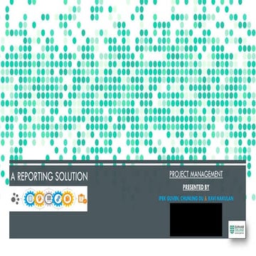 Project Management Sample