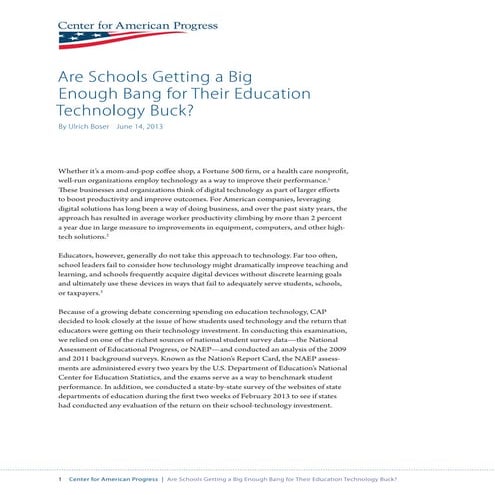 Are Schools Getting a Big Enough Bang for Their Education Technology Buck?