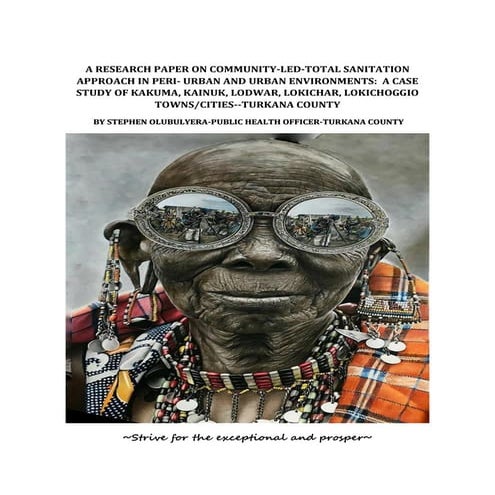 A Research Paper on Community Led-Total Sanitation Approach in Peri-urban and...