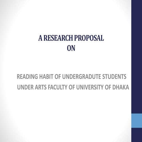 A research proposal 