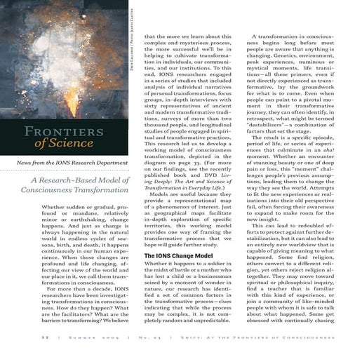 A Research-Based Model of Consciousness Transformation | PDF