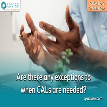 Are there any exceptions to when CALs are needed_PDF.pdf