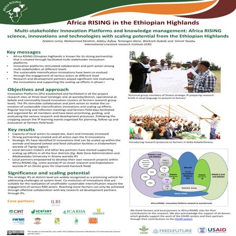 Multi-stakeholder Innovation Platforms and knowledge management: Africa RISIN...