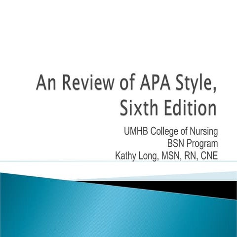 A review for apa fall 2015 1
