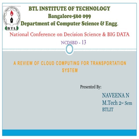 A review of cloud computing for transportation system