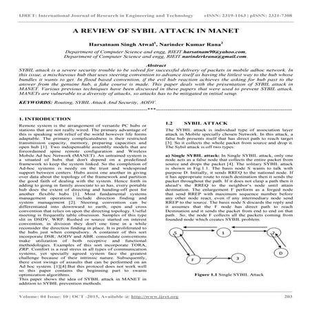 A review of sybil attack in manet