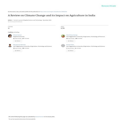 AReviewonClimateChangeanditsImpactonAgricultureinIndia.pdf