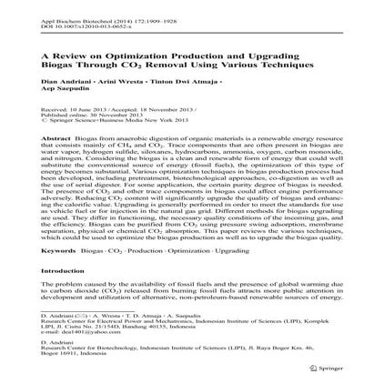 A review on optimization production and upgrading