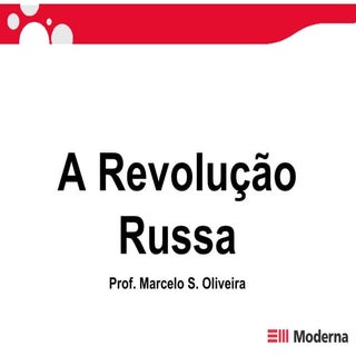 A RevoluçãO Russa Esquema