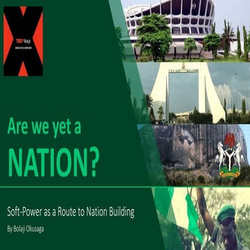 Are we yet a nation?  Tedx ikeja