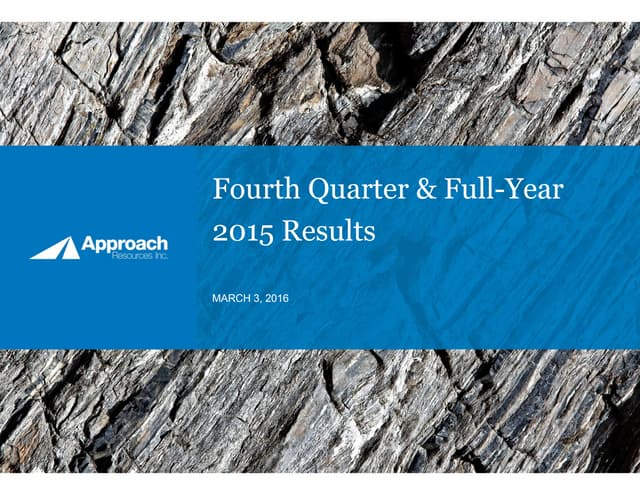 Arex 4 q and fy15 results presentation