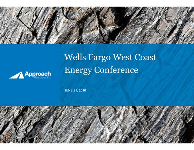 AREX 2016 Wells Fargo West Coast Energy Presentation