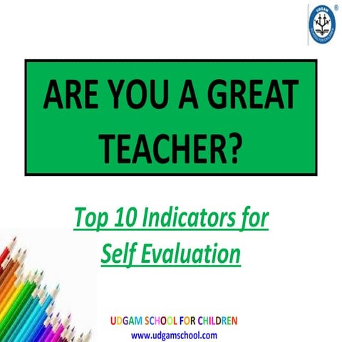 Are you a great teacher
