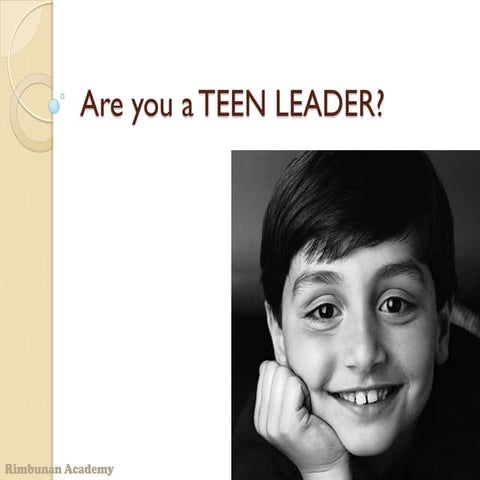 Are you a teen leader
