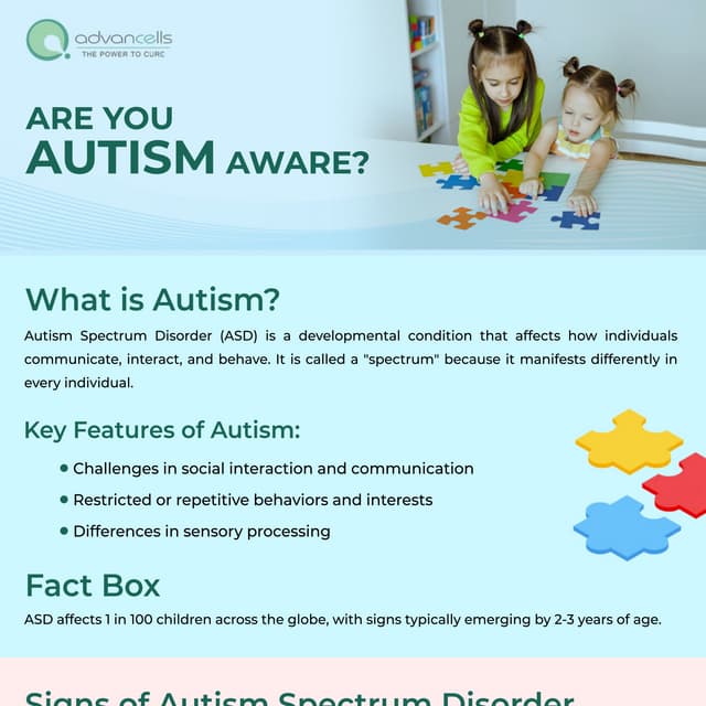 Are You Autism Spectrum Disorder Aware? | Advancells