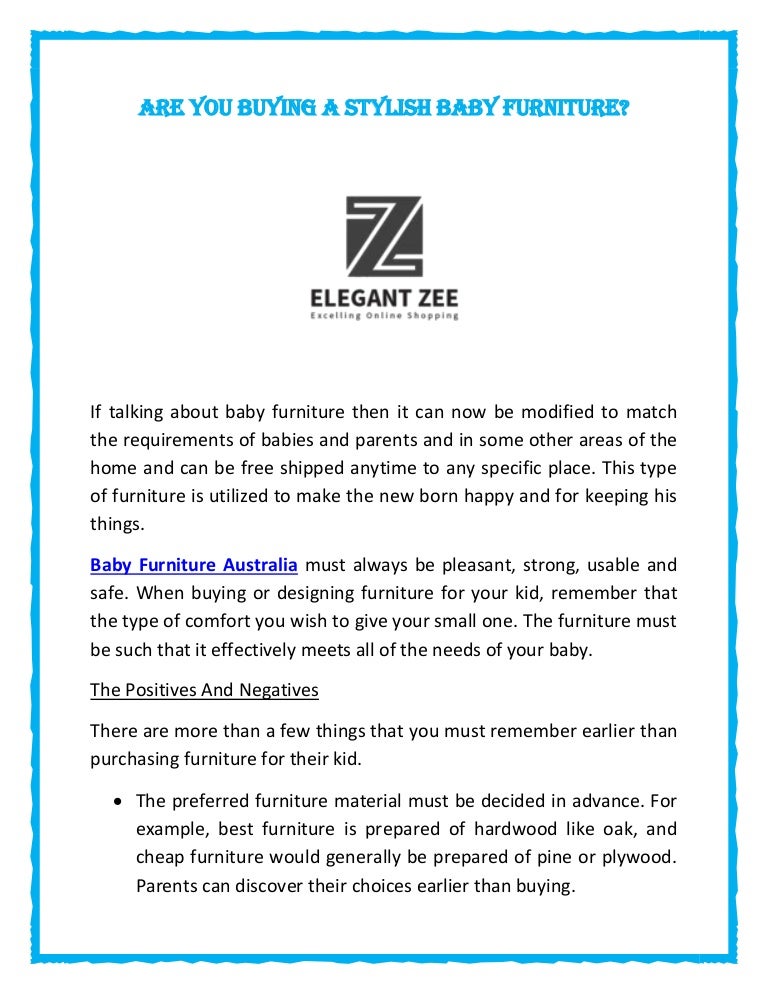 stylish baby furniture