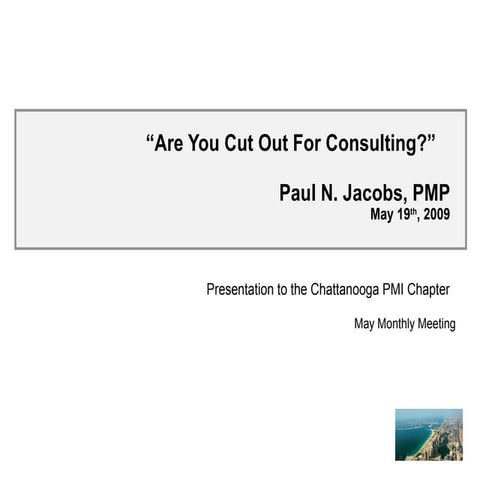 Are you cut out for consulting