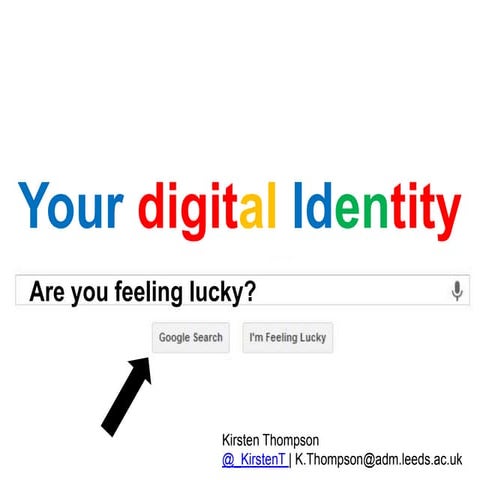 Your digital identity - are you feeling lucky?