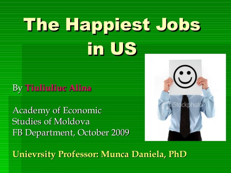 The Happiest Jobs in US
