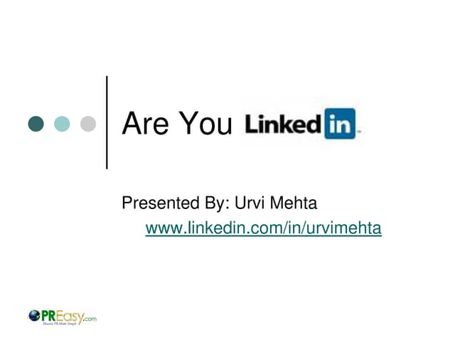 Are You Linkedin