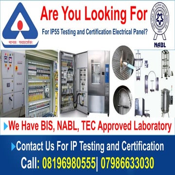 Are you looking for ip55 testing and certification electrical panel? | PPTX