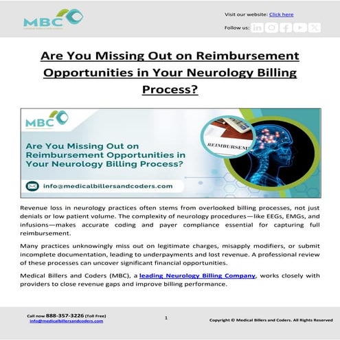 Are You Missing Out on Reimbursement Opportunities in Your Neurology Billing Process.pdf