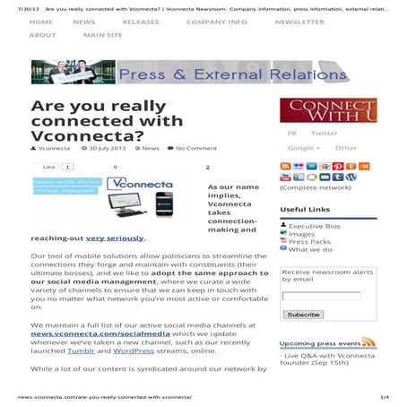 Are you really connected with vconnecta    vconnecta newsroom_ company inform...