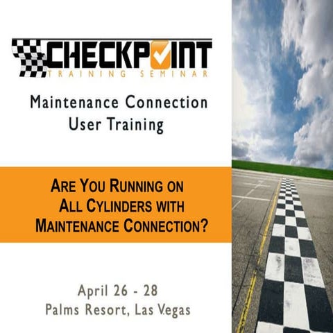 Are you running on all cylinders Checkpoint 2011 Keynote 1