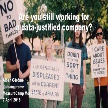 Are you still working for a data justified company?