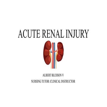 ACUTE RENAL INJURY