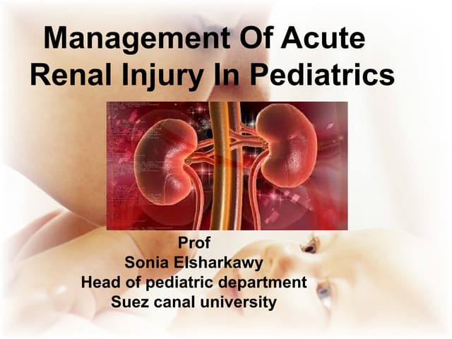 Management Of Acute Renal Injury In...