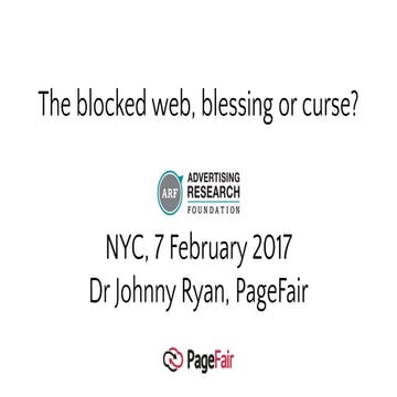 Presentation at the Advertising Research Foundation, NYC, on the opportunity ...