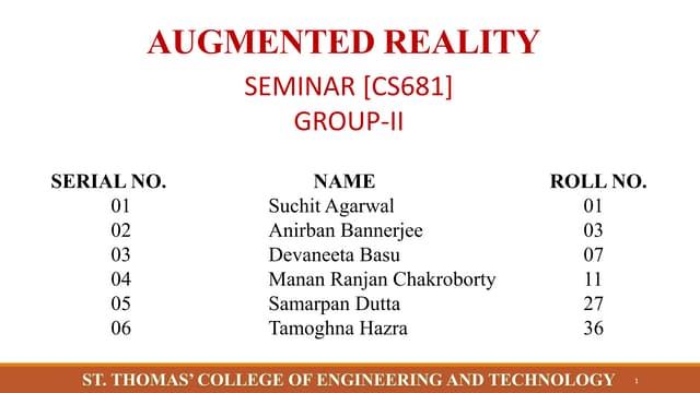 Augmented reality